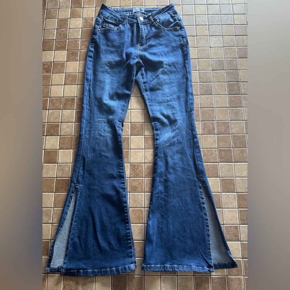 BAMBOO Blue Flare Denim Jeans Size 3